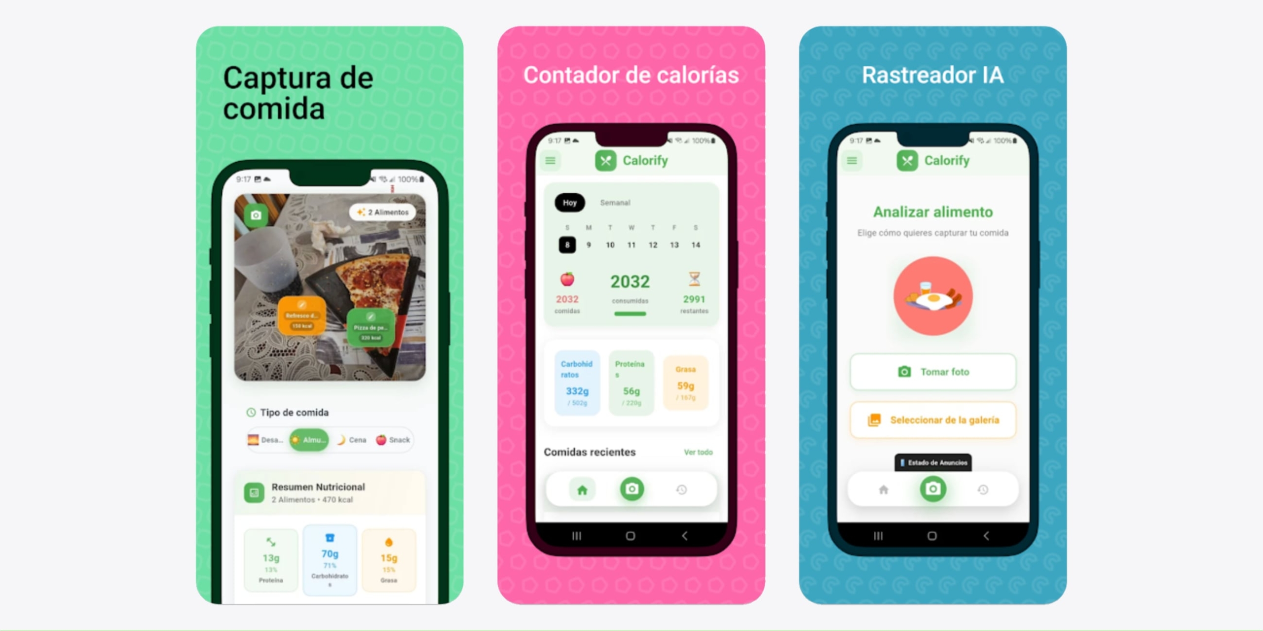 Приложение для Android Calorify