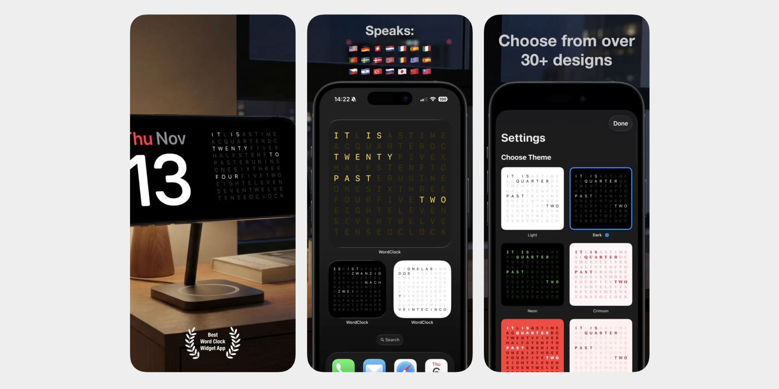 Приложение WorldClock Widget для iOS