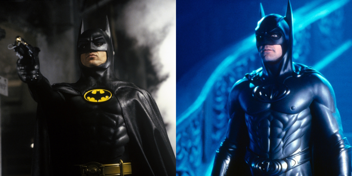 Кадры из фильмов «Бэтмен» и «Бэтмен и Робин»