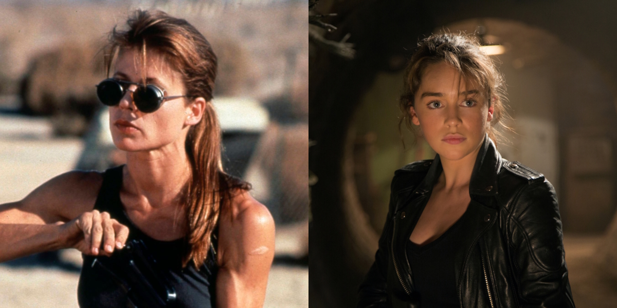 Кадры из фильмов «Терминатор-2: Судный день» и «Терминатор: Генезис»